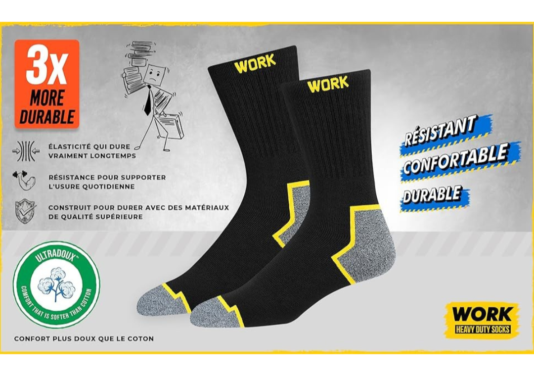 Chaussettes Orthopédiques Anti-ampoules - 3 Paires