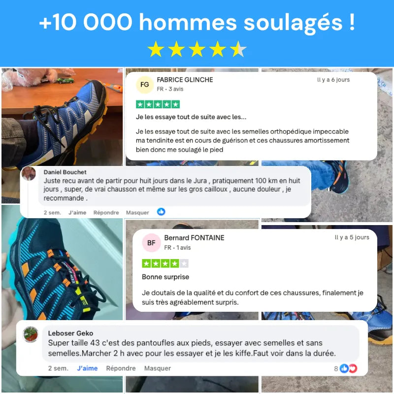OrthoTrailPro™ - Chaussures de marche à confort orthopédique